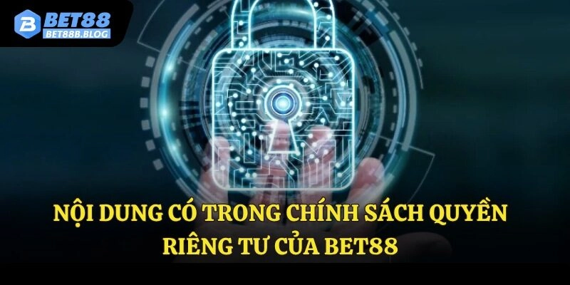 Nội dung có trong chính sách quyền riêng tư của Bet88